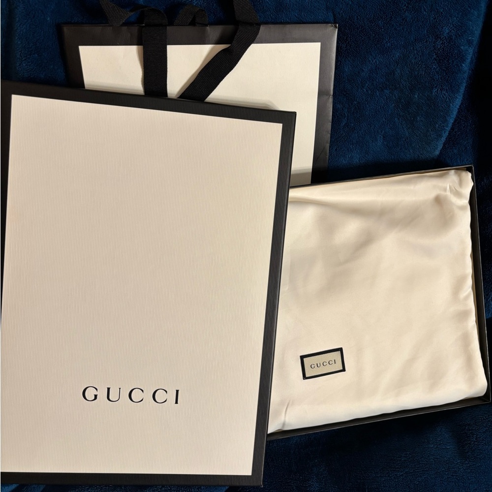 Gucci Ophidia Floral Gg Pouch In Brown Canvas And Leather - Picture 10 of 12